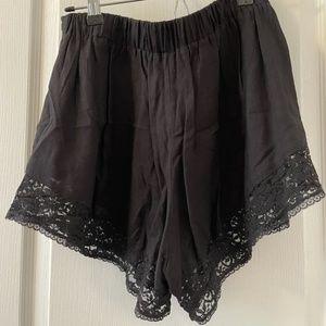 Urban Outfitters UO Band of Gypsies black shorts lace soft - small